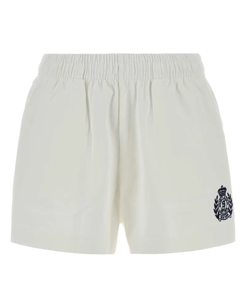 SPORTY & RICH Women's White Cotton Shorts Exterior White