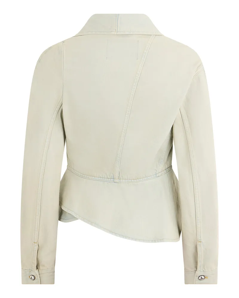 Vivienne Westwood Women's Denim Jacket Light Blue Cotton Beige