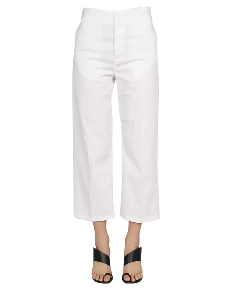 Department 5 Cropped Fit Jeans — White White
