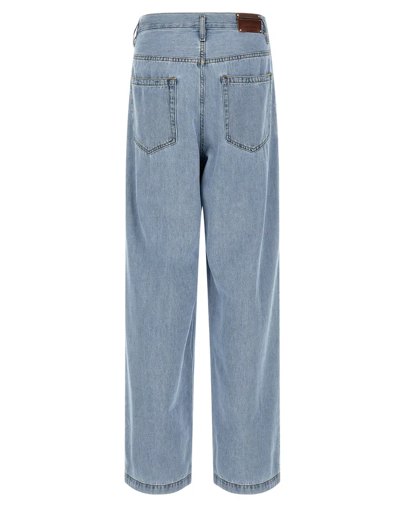 Dries van Noten Men's Blue Cotton Jeans Denim Clothing Blue