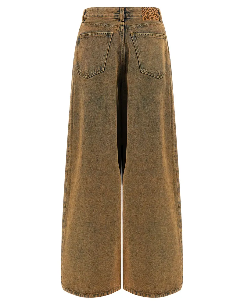 Alanui Women's Brown Cotton Jeans Denim Clothing Brown