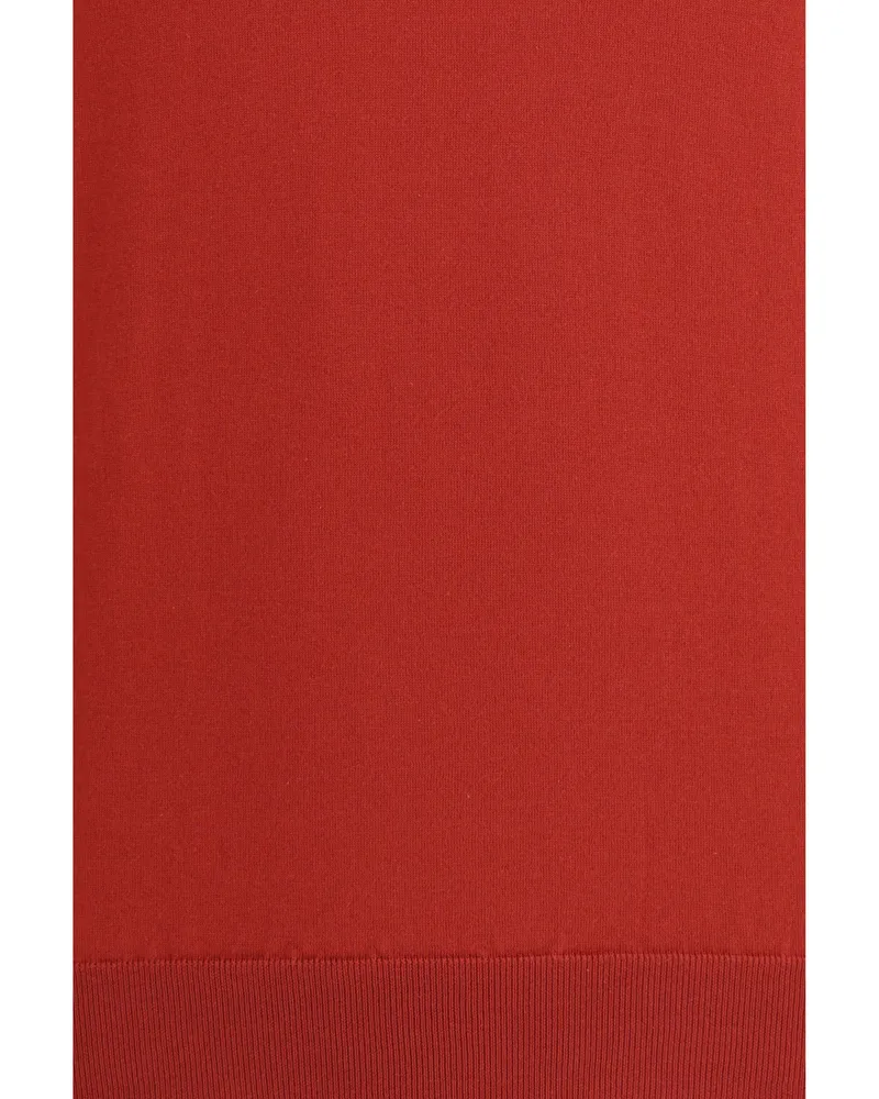 Brunello Cucinelli Men's Cotton T-Shirt Strawberry-Mist Knitwear Strawberry/mist Sweater Red