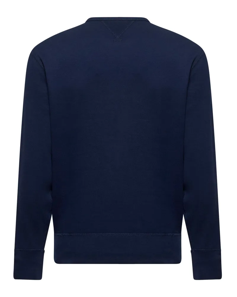 Ralph Lauren Cotton-Blend Crewneck Sweatshirt — Navy Navy