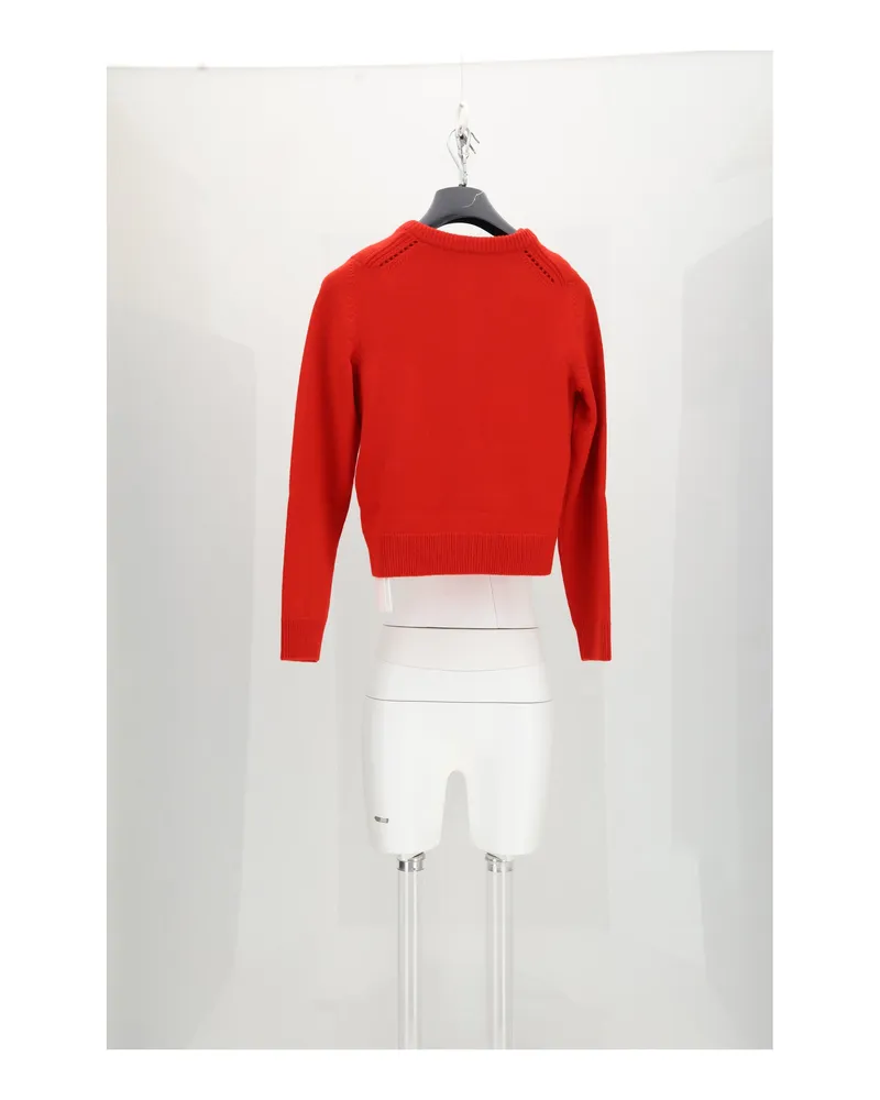Celine Cashmere Cardigan — Red Red