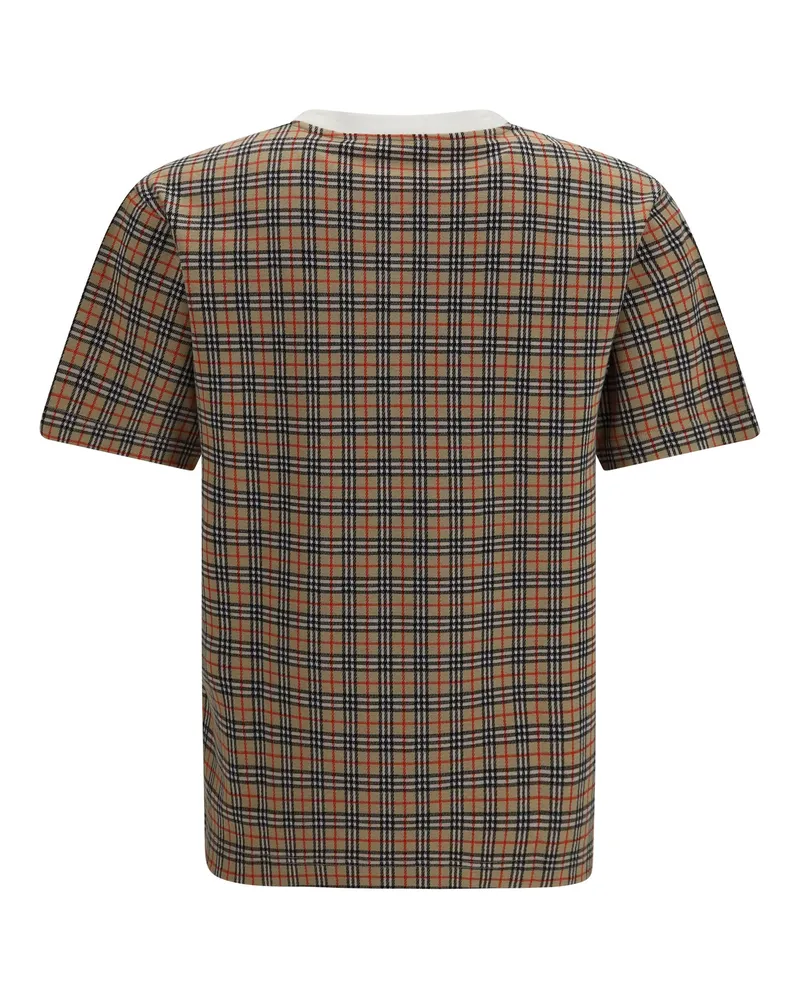 Burberry Men's Two-Tone Jwear T-Shirt Chalk Cotton T-Shirts And Polos Chalk
