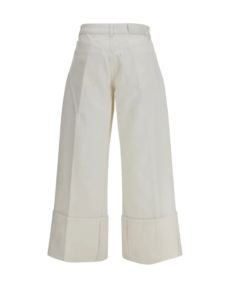 Givenchy Women's White Cotton Jeans Denim Clothing White