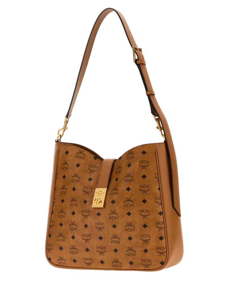 MCM Tracy Shoulder Bag — Cognac Cognac