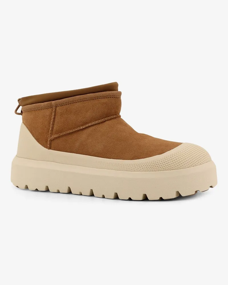 UGG Men's Ultra Mini Weather Hybrid Ankle Boots Brown Suede Brown