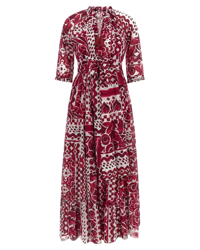Samantha Sung Eden Dress — Burgundy Burgundy