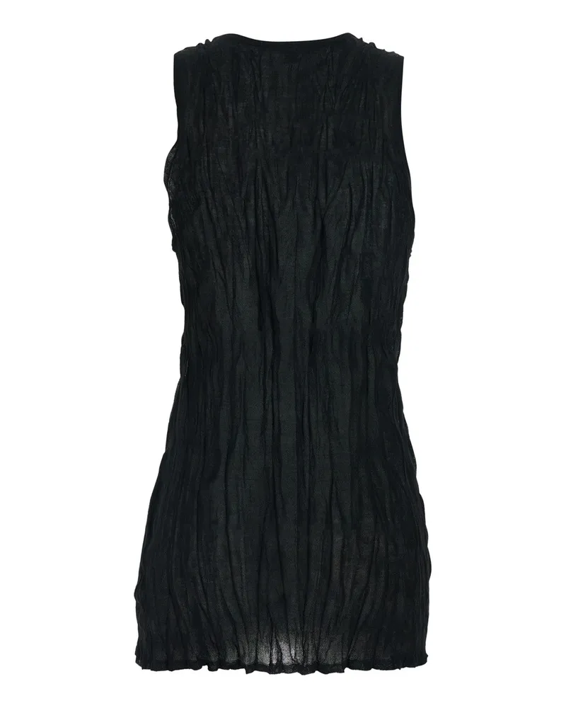 Totême Women's Top Crinkled Knit Black Tops Black