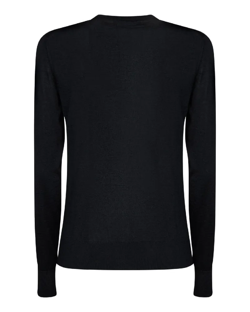 Dolce & Gabbana Cashmere and Silk Knit Cardigan — Black Black