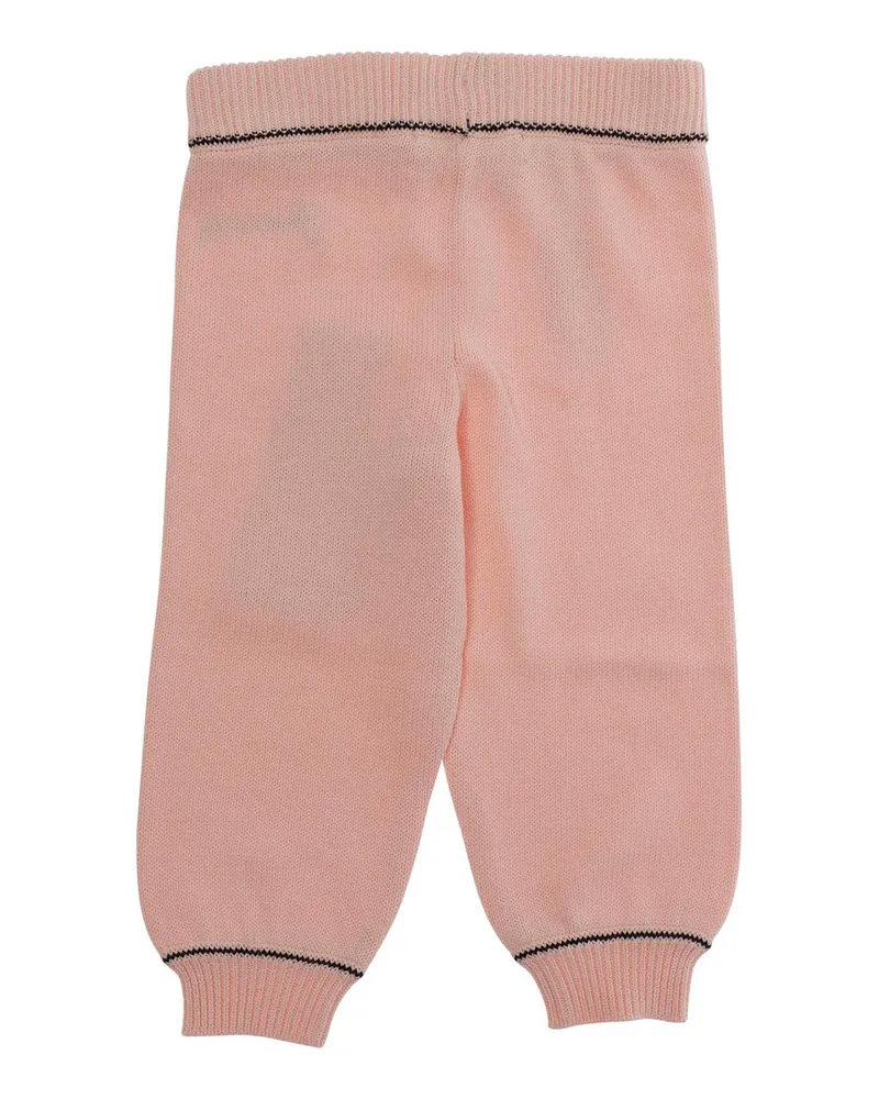 Marni Logo-Embroidered Cotton Joggers — Pink Pink