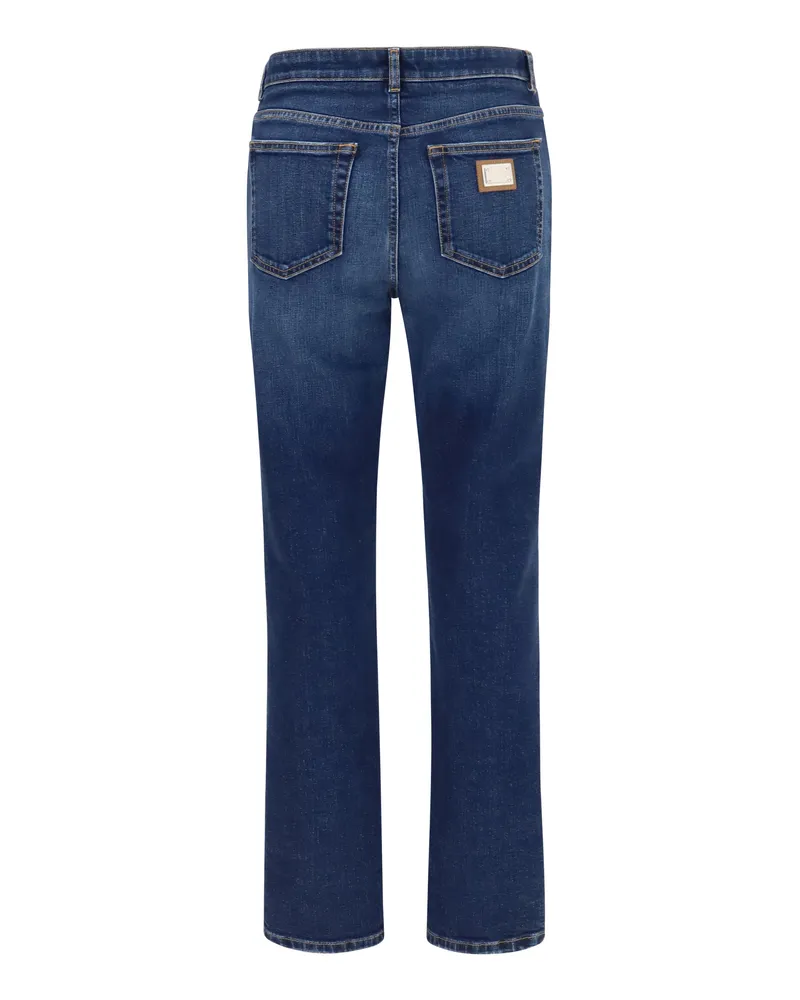 Dolce & Gabbana Women's Five-Pocket Denim Jeans Blue Cotton Trousers 