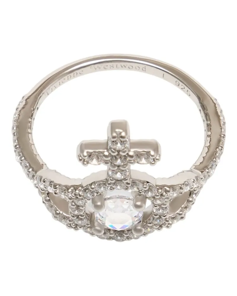 Vivienne Westwood Women's Olympia Cz Ring Silver Jewelry-Watches Rings Silver