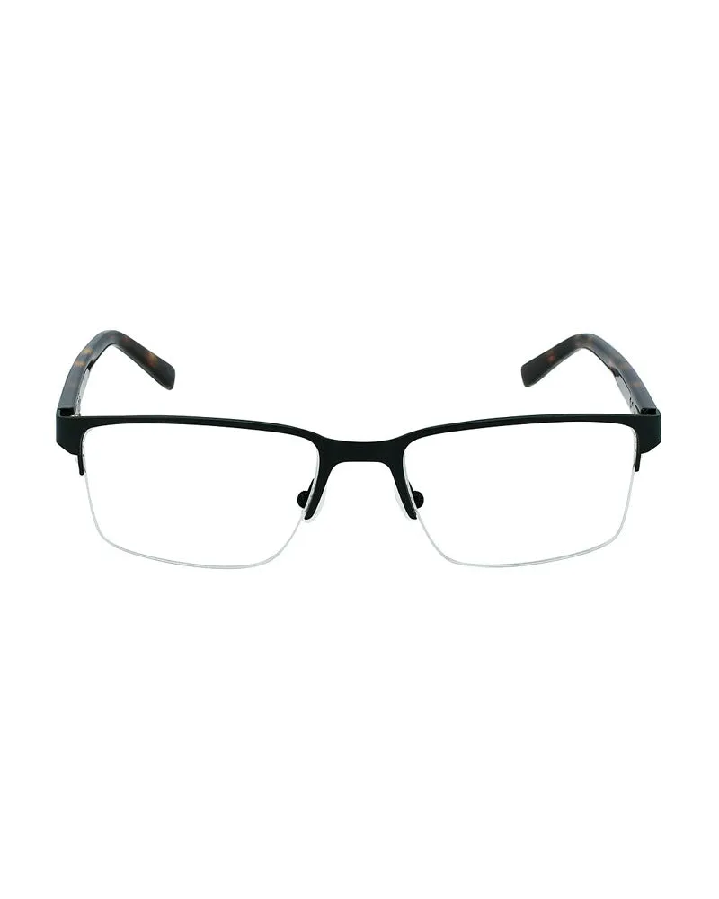Lacoste Men's Eyeglasses Rectangle Full Rim, Semimatte Brown Frame And Clear Demo Lenses Lens L2279201 Sunglasses Black