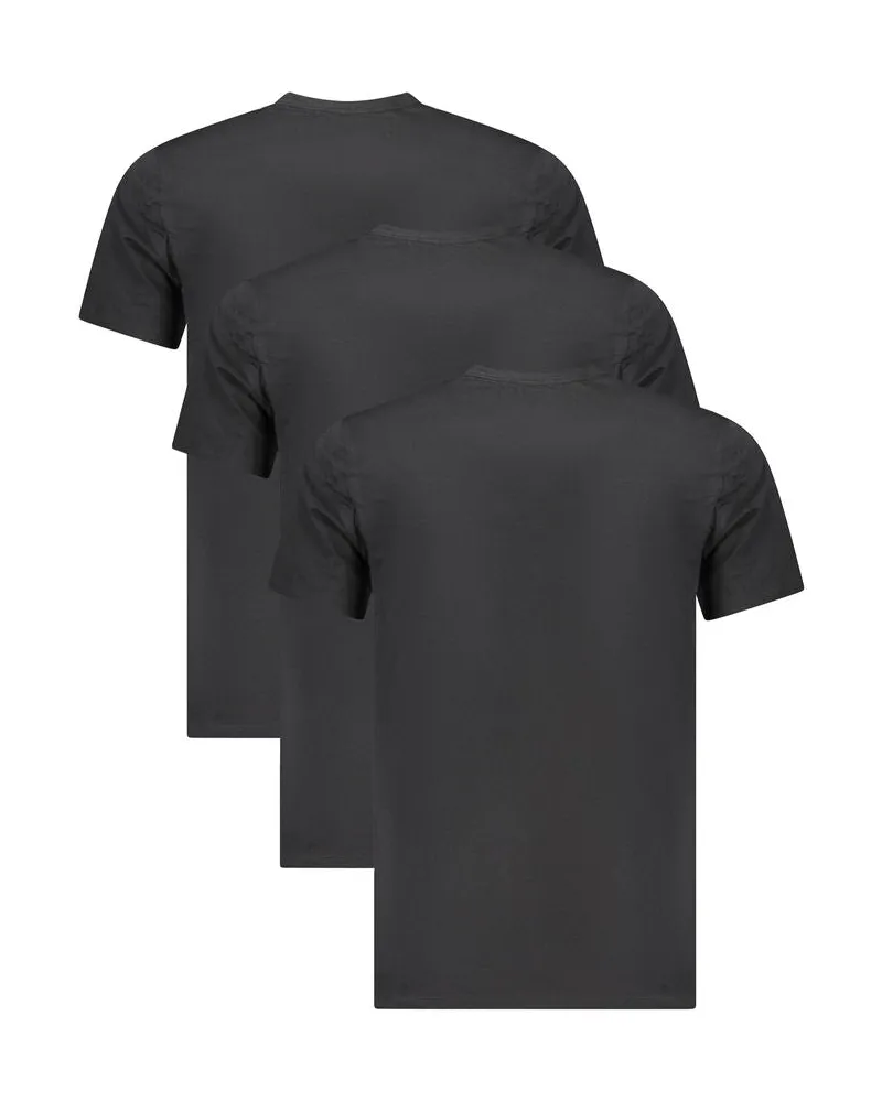 Calvin Klein Cotton Crew Neck T-Shirt — Black Black