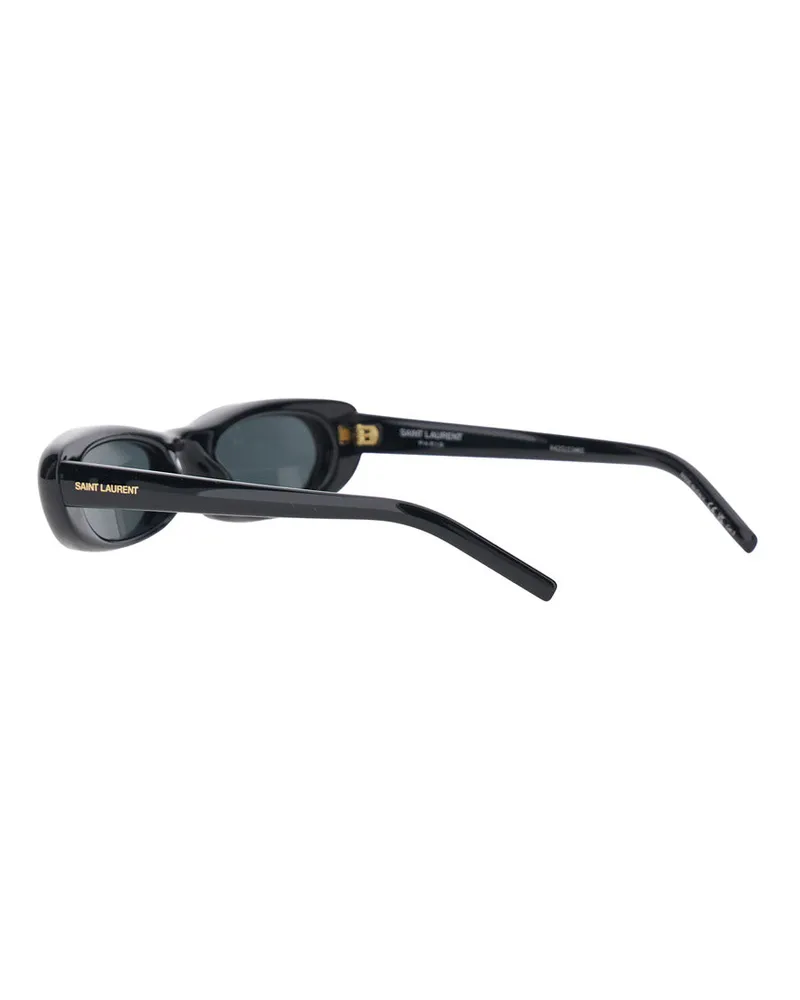 Saint Laurent A003CX Cat-Eye Acetate Sunglasses — Black Black