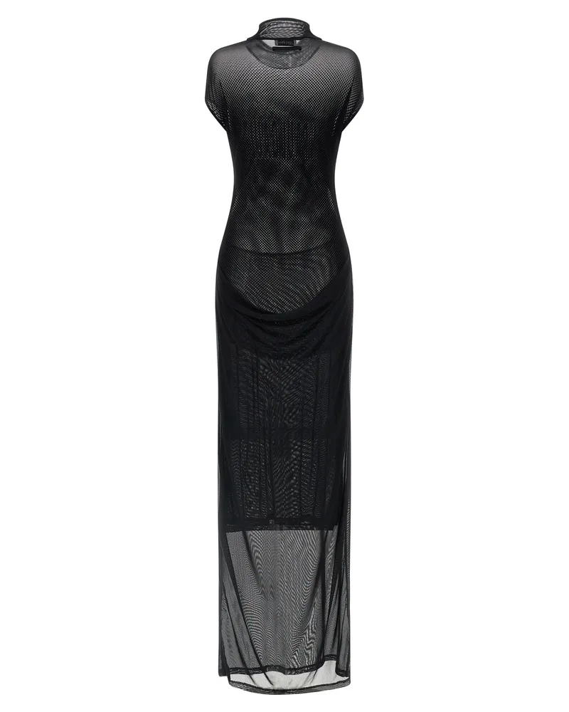 Jean Paul Gaultier Women's Black Polyamide Long Dress Black