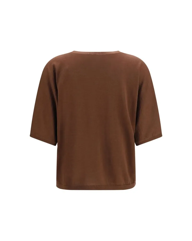 Brunello Cucinelli Cashmere and Silk Sweater — Brown Brown
