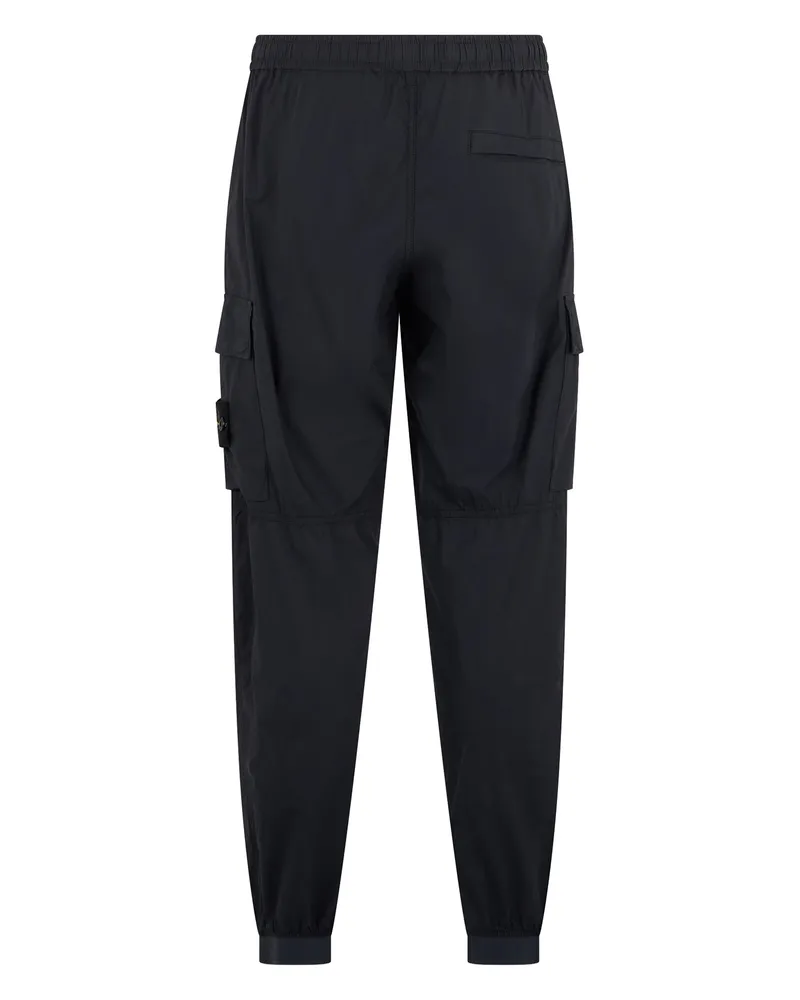Stone Island Men's Cargo Trousers Blue Cotton Navy