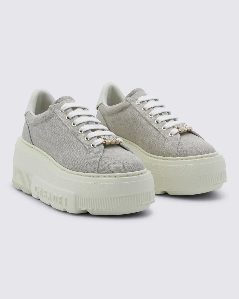 Casadei Women's Sneakers Beige _ Cover Tex-Le Sole El Tex/le Beige