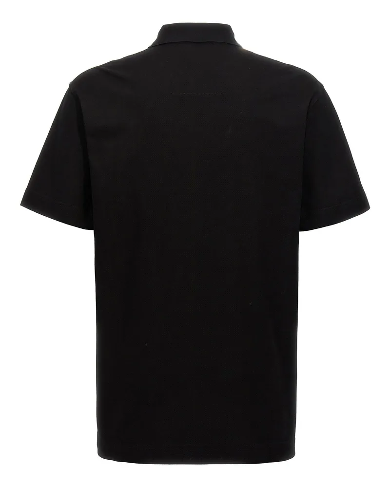 Givenchy Logo-Embroidered Piqué Cotton Polo Shirt — Black Black