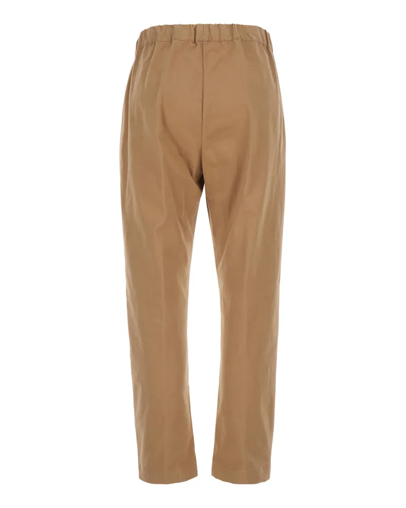 Semicouture Women's Trousers Buddy Beige Cotton Beige