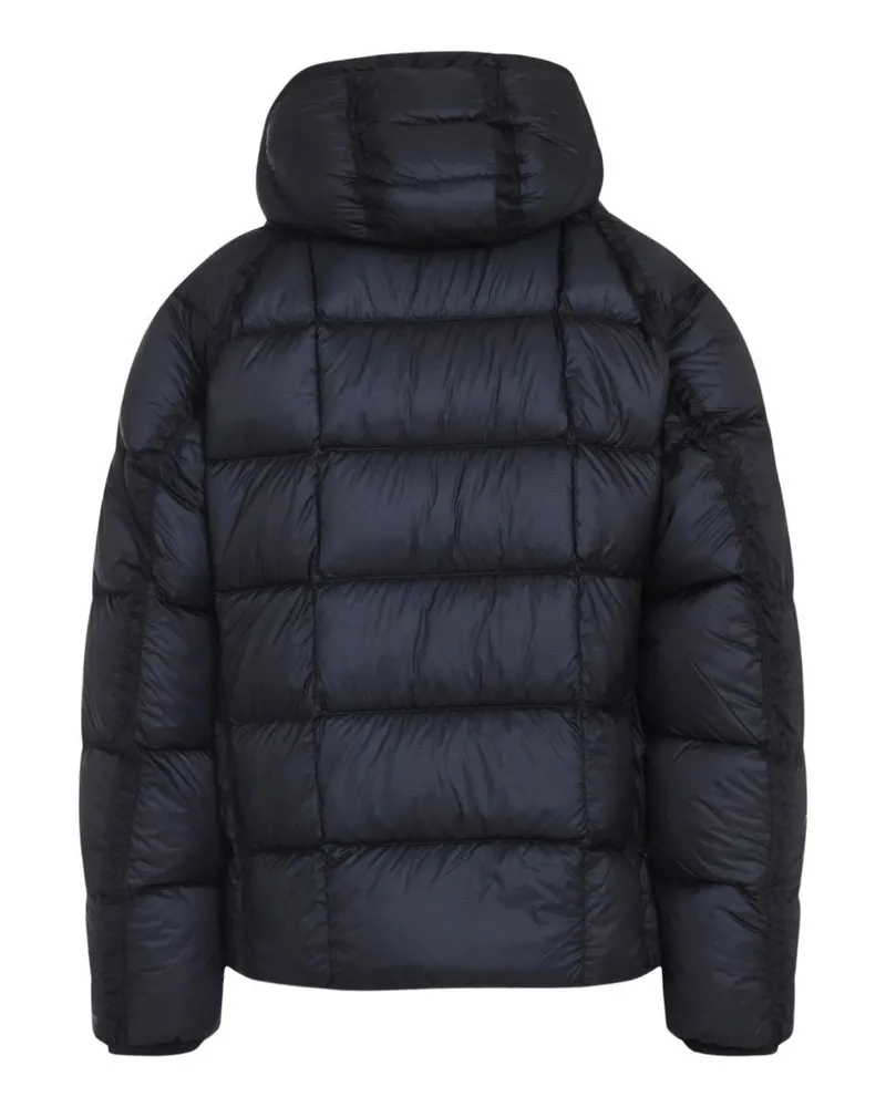 C.P. Company Men's Hooded Puffer Jacket D.d. Shell Blue Polyamide Padded & Down Blue