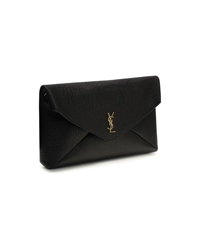 Saint Laurent Women's Black Lamb Ovis Aries Shoulder Bag Black