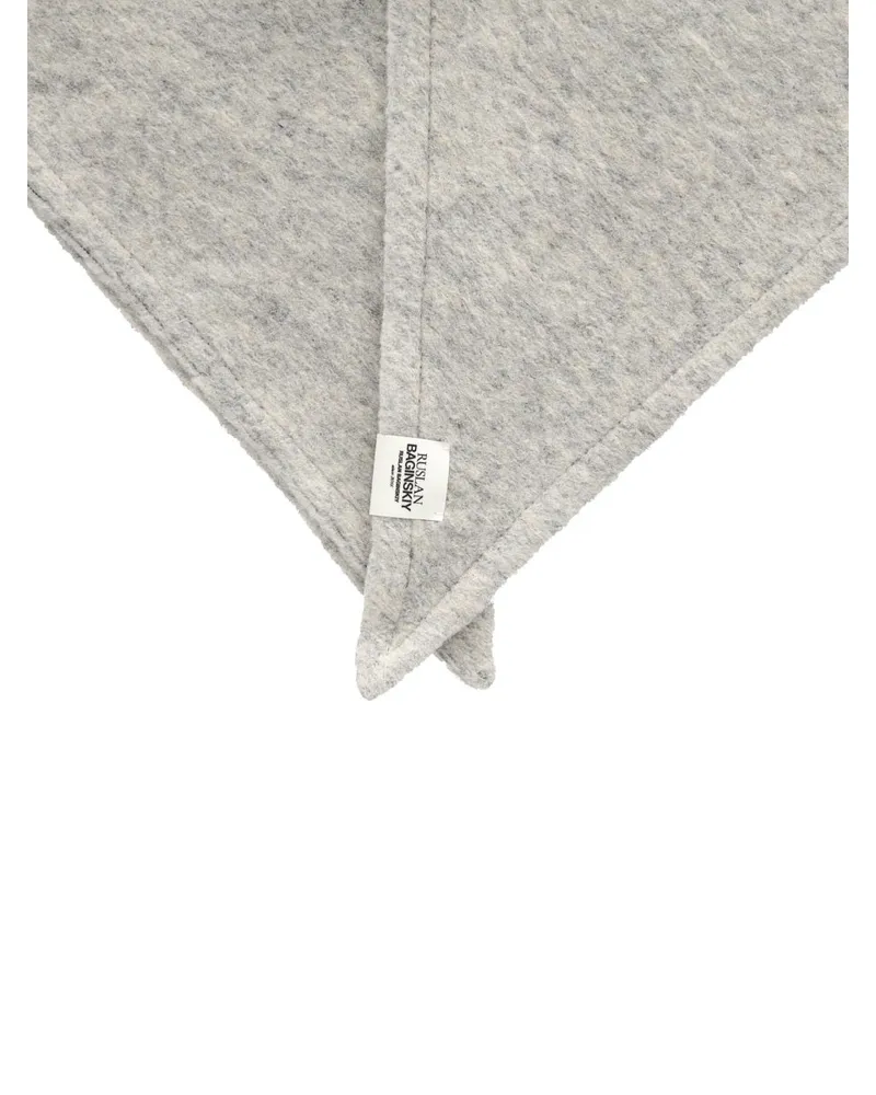 RUSLAN BAGINSKIY SCV031FW25_WP-MLJ-FLTGREY Wool Blend Visor — Gray Gray
