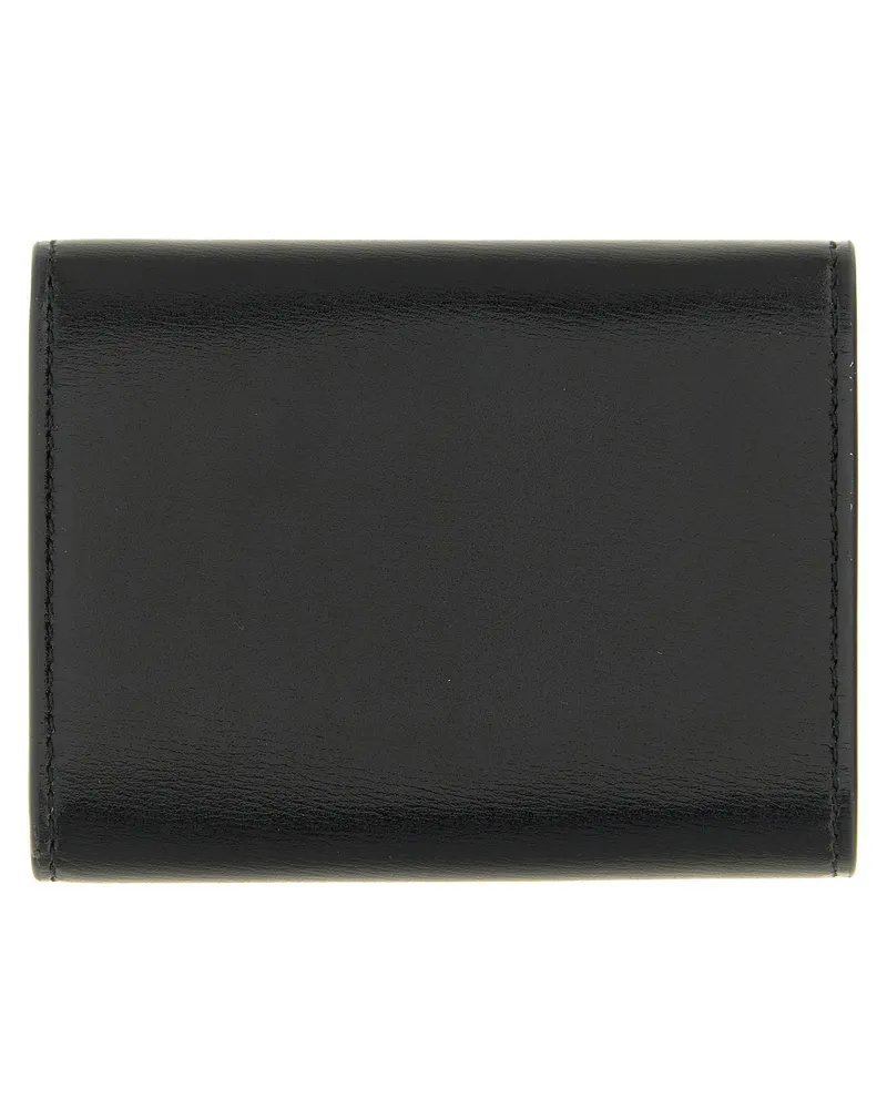 Jil Sander Nappa Leather Tri-Fold Wallet — Black Black