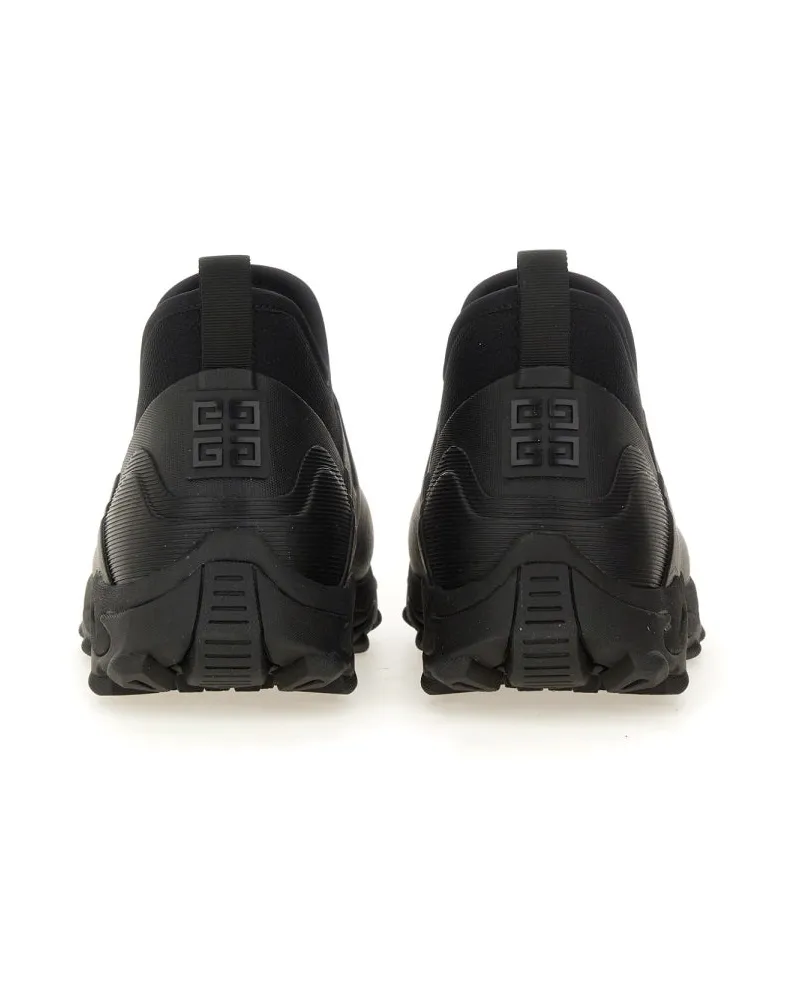 Givenchy Rubber & Textile Blend Chelsea Boot — Black Black