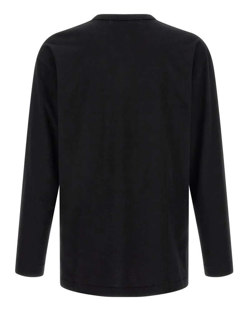 Comme des Garçons Heart-Embroidered T-Shirt — Black Black