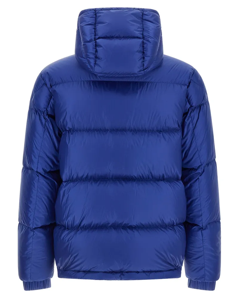 Moncler Men's Blue Polyamide Full-Length Jacket Clothing Blue