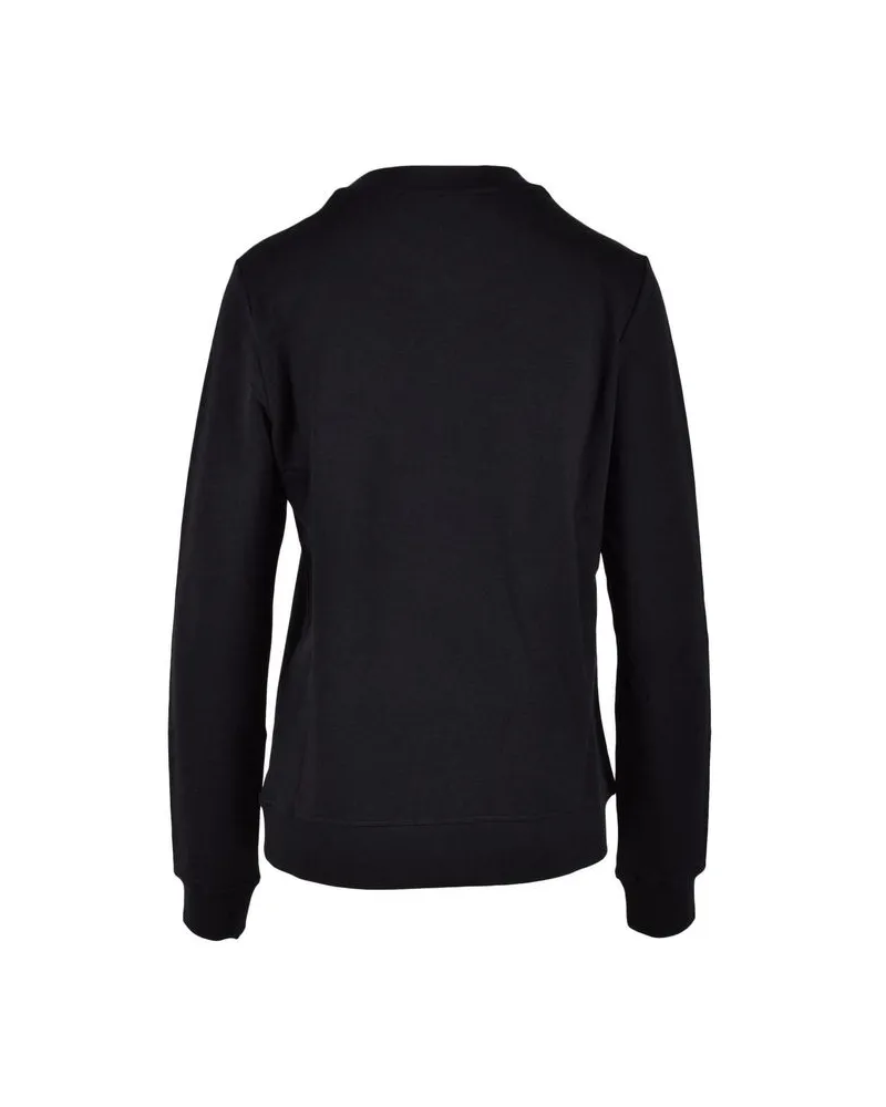 Moschino Women Black Cotton Sweatshirt Clothing Black