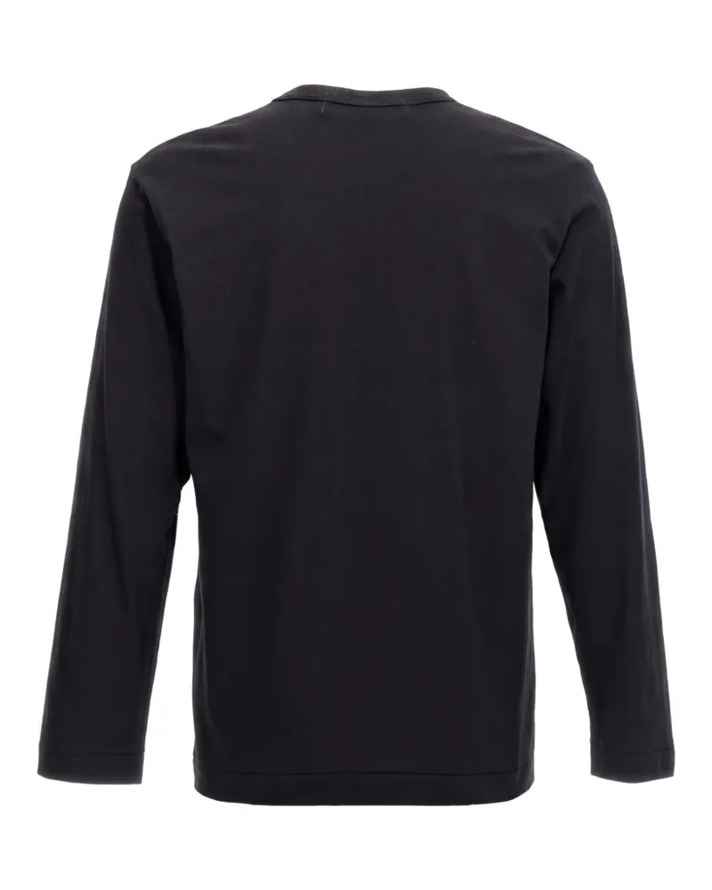 Comme des Garçons Red Heart Patch T-shirt — Black Black