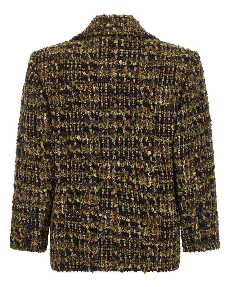 Saint Laurent Blazer — Multi (Gold, Green, Brown, Black Multi