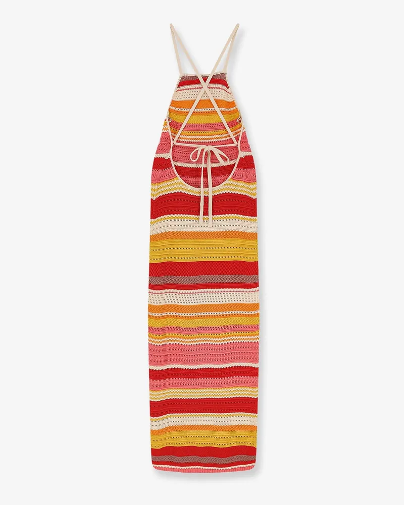 Laneus Women's Multicolor Cotton Dress Multicolor