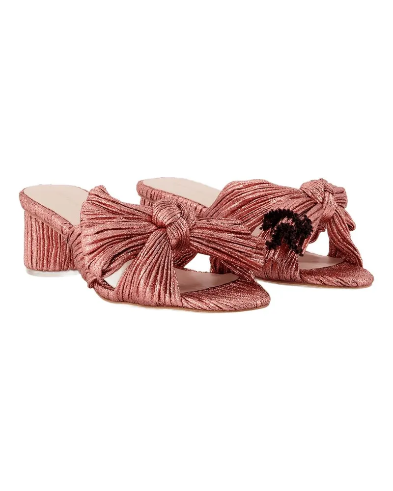 Loeffler Randall Women's Emilia Sandals Pink Leather Synthetic Shoes Pink