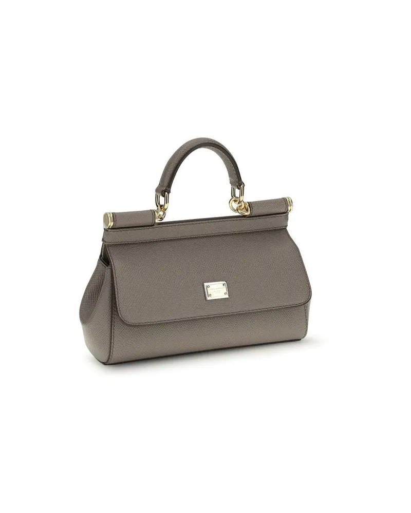 Dolce & Gabbana Sicily Top Handle Bag — Gray Gray