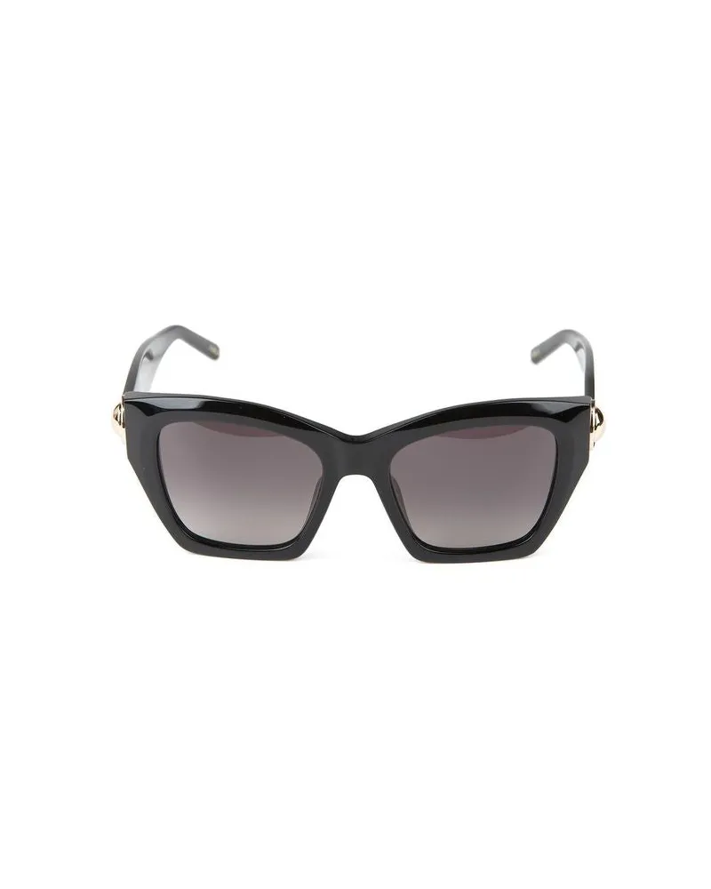 Furla Women's Sunglasses Glossy Black Acetate Black