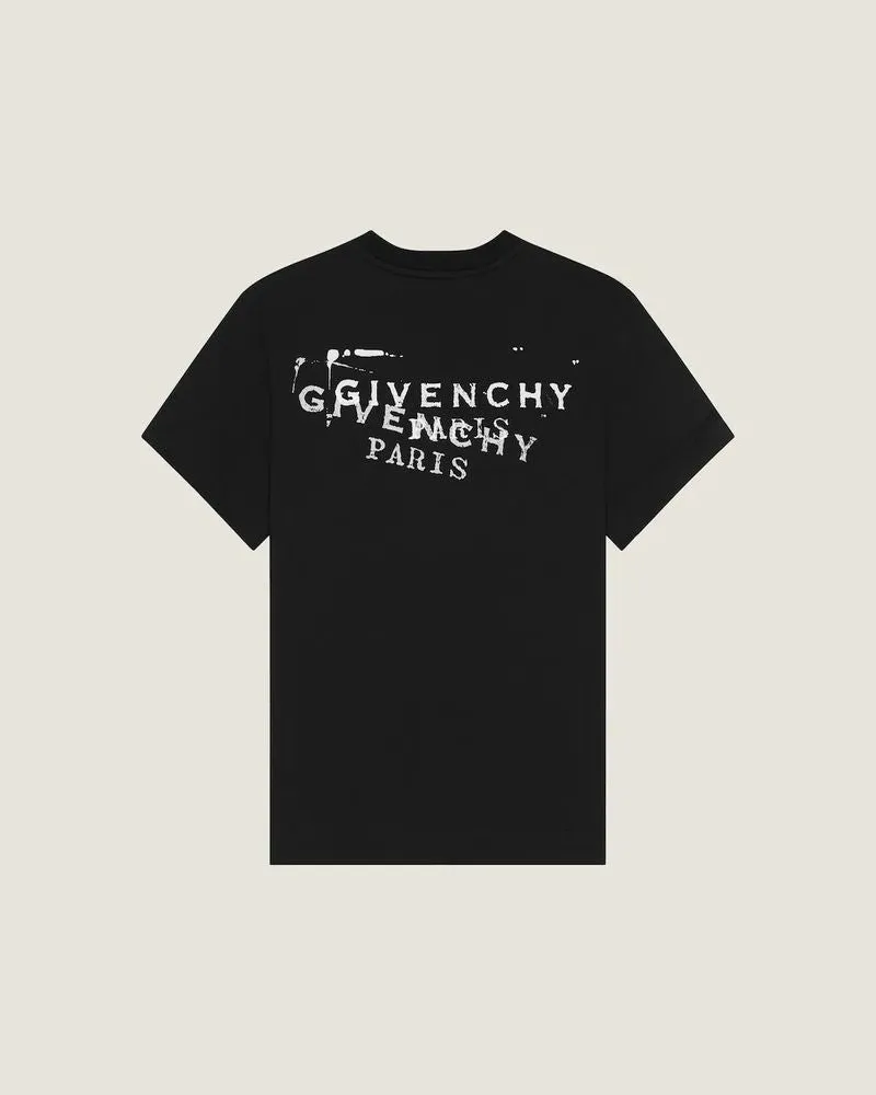 Givenchy Logo-Embroidered T-Shirt — Black Black