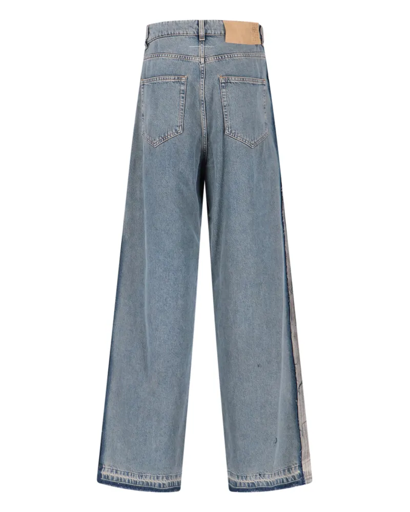 Maison Margiela Women's Jeans Grey Cotton Blue