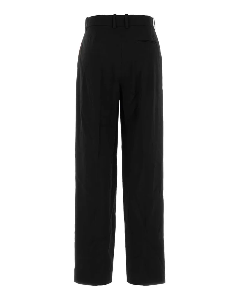 Loewe Viscose Blend Trousers — Black Black