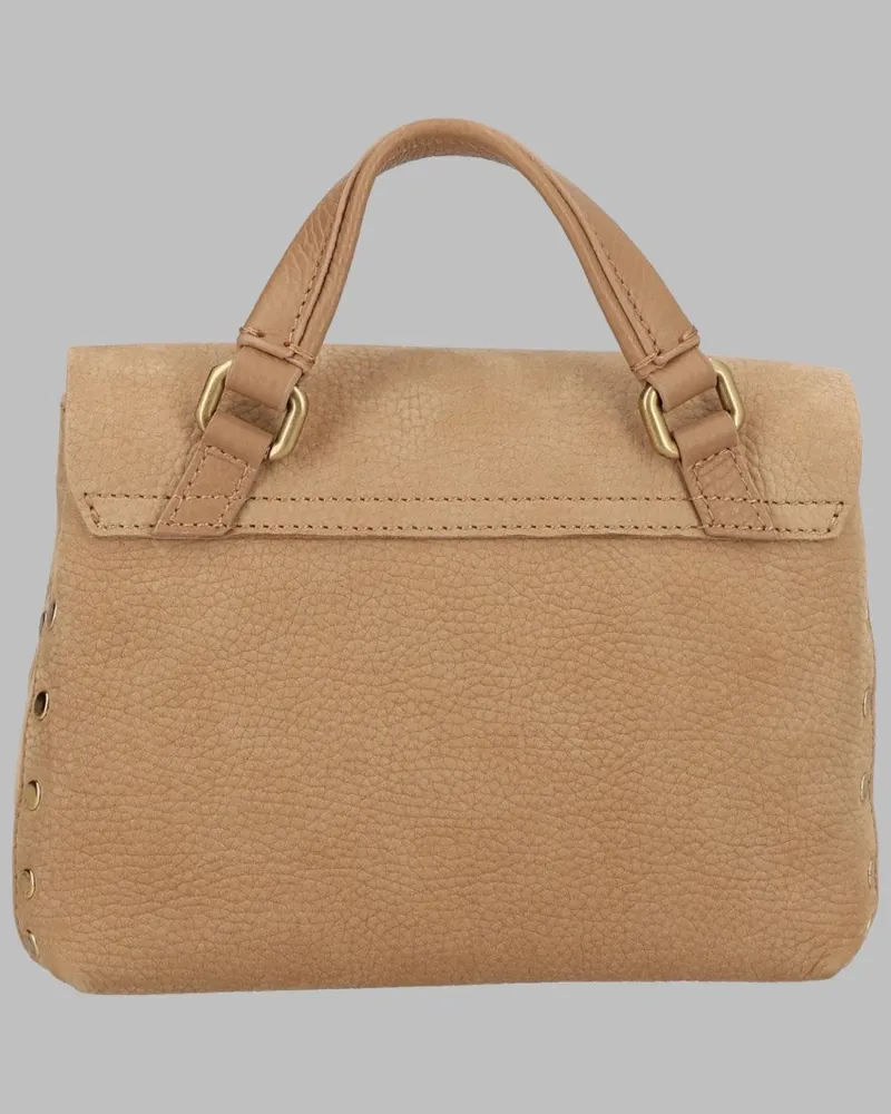 Zanellato Postina Baby Leather Top Handle Bag — Beige Beige