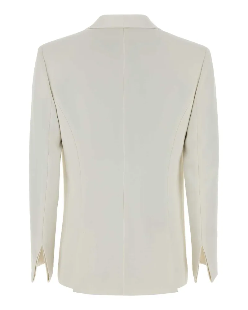 Giorgio Armani Silk Cady Blazer — White White