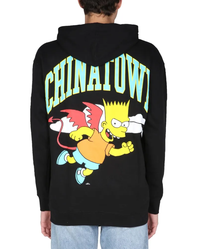 Market Hooded Cotton Sweatshirt — Black Black