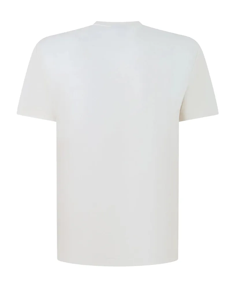 EA7 Men's T-Shirt Maxi Logo Sugar Swizzle Modal T-Shirts And Polos Beige