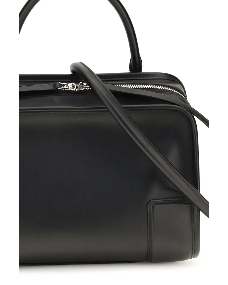 Loewe Women's Top Handle Bag Amazona 180 Calfskin Black Leather Shoulder Black