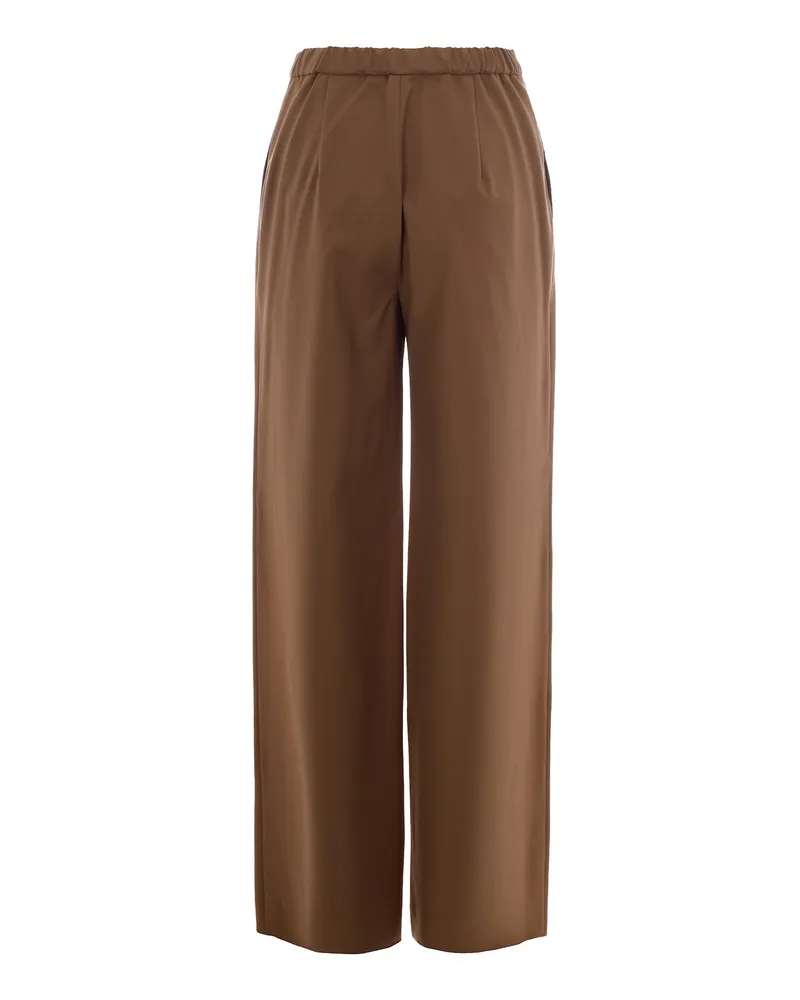 Max Mara Women's Jogging Trousers Camel Brown